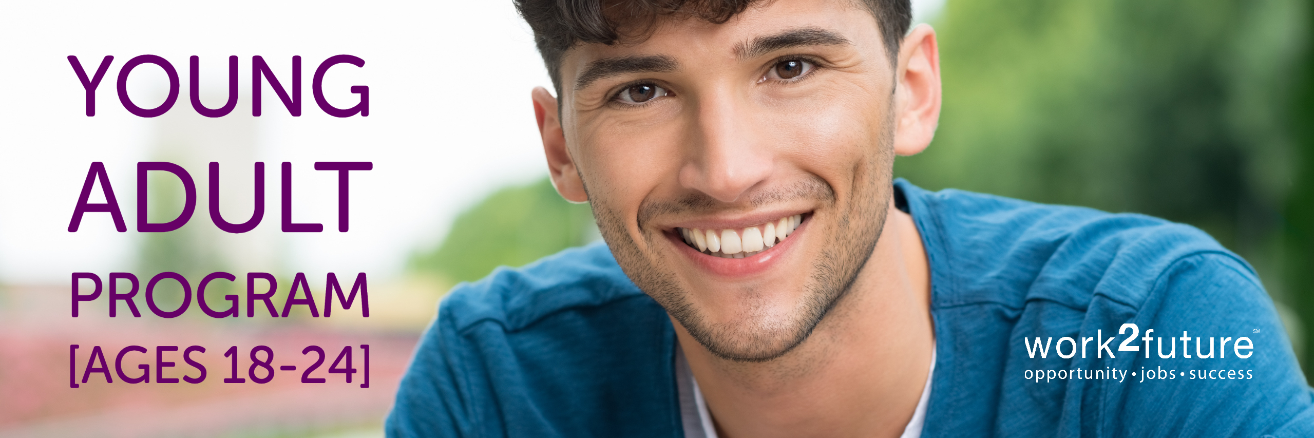 young adult programs image of young man smiling