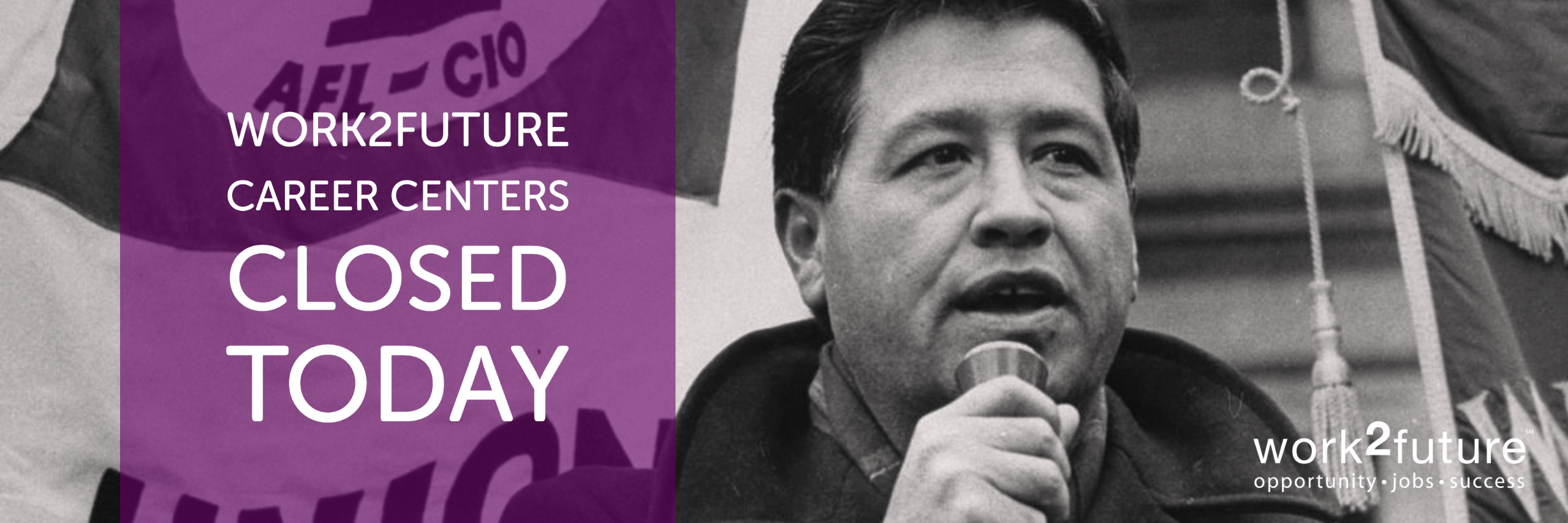 oficina cerrada Cesar Chavez