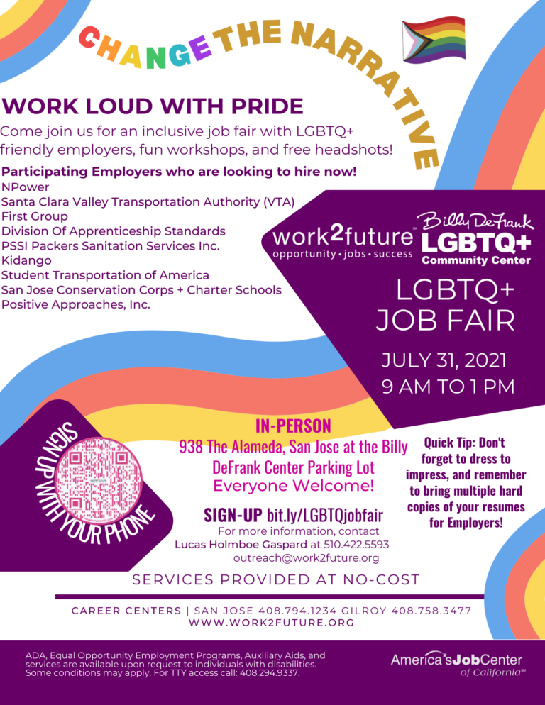 LGBTQ+ JOB FAIR work2future