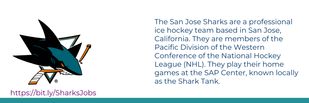 San José Sharks https://bit.ly/SharksJobs