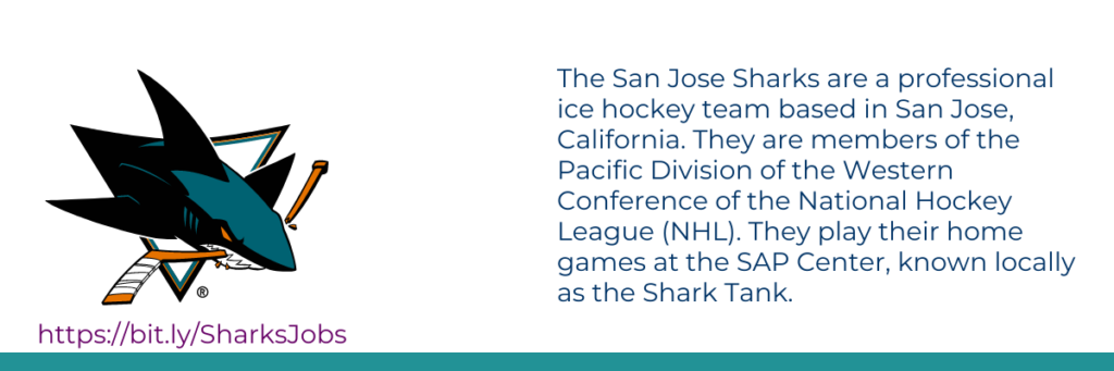 Tiburones de San José https://bit.ly/SharksJobs