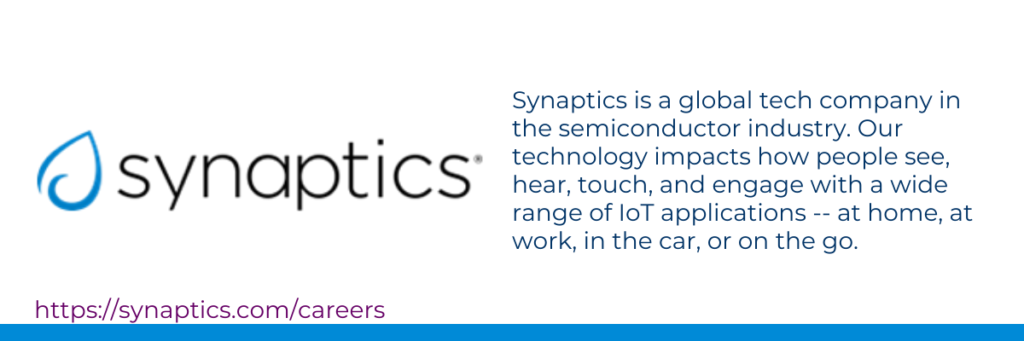 Sinápticos https://synaptics.com/careers